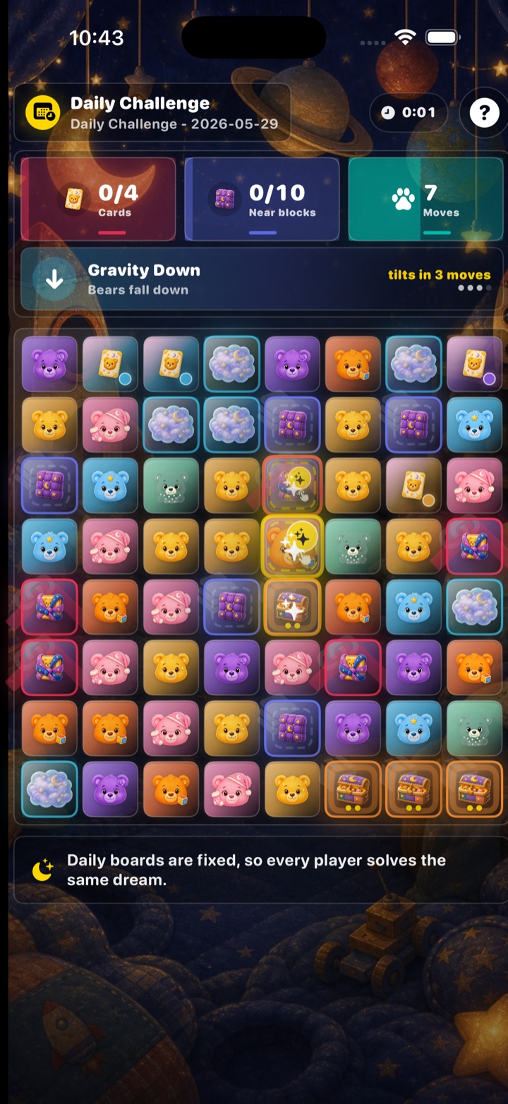 Daily challenge level with fixed puzzle.
