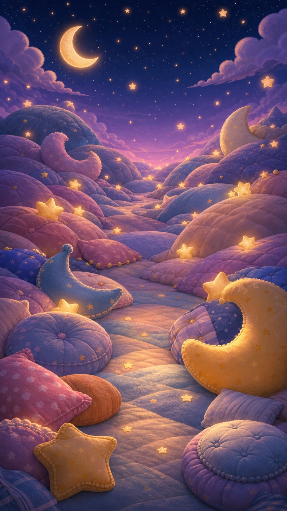 Moon Pillow Valley background from Teddy Toy Match.